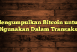 Mengumpulkan Bitcoin untuk Digunakan Dalam Transaksi